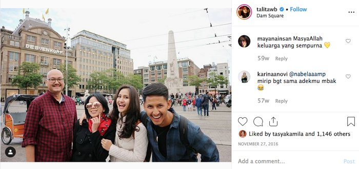 Talita Bachtiar dan keluarga