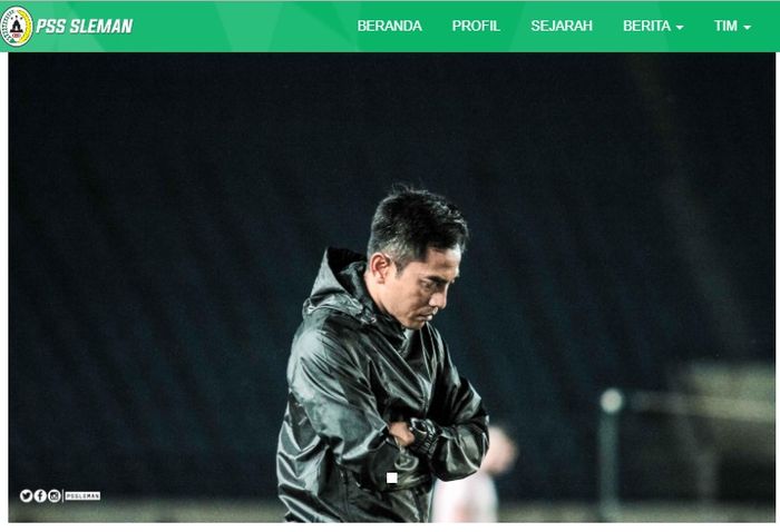 Seto Nurdiantoro, pelatih PSS Sleman. 