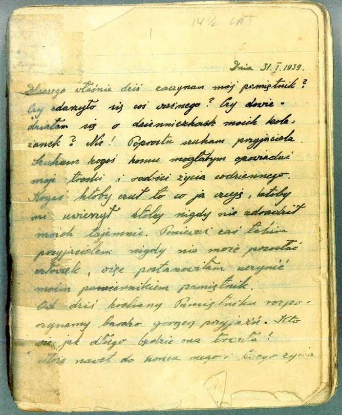 Buku harian Renia Spiegel hampir 700 halaman, catatannya dari Januari 1939 hingga Juli 1942. 9Bellak Family Archive via allthatsinteresting)