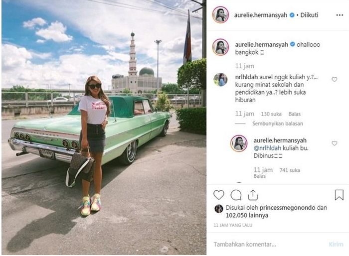 Beri Jawaban Sopan Saat Dicibir Soal Pendidikan, Aurel Banjir Pujian