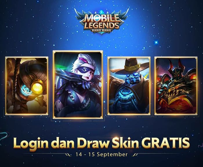 Draw skin gratis Mobile Legends