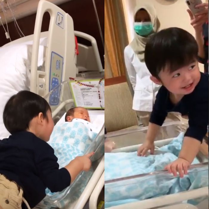 Perlakuan manis Raphael Moeis pada Mikhael Moeis