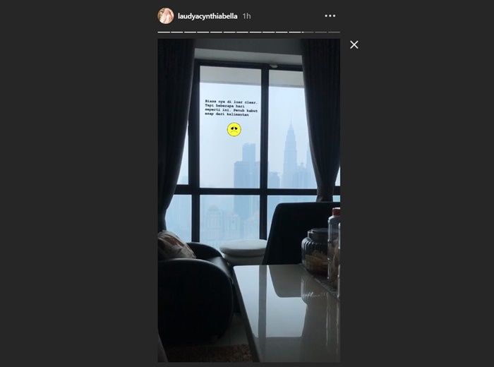 Cuaca di Malaysia dalam unggahan Laudya Cynthia Bella
