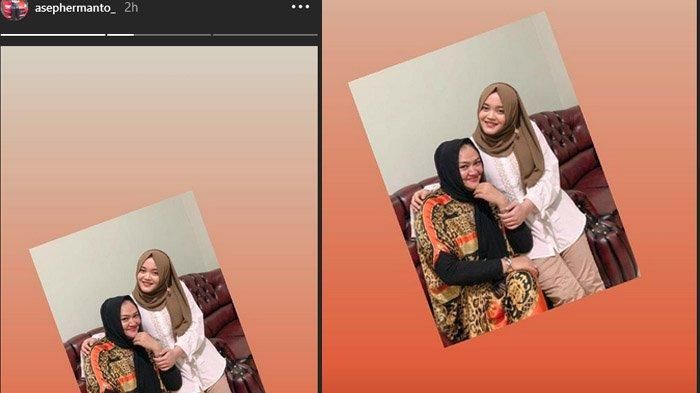 Lina pakai daster saat bertemu Putri Delina