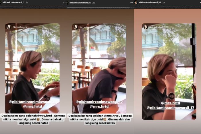 Nikita Mirzani menangis didoakan jadi istri ustaz