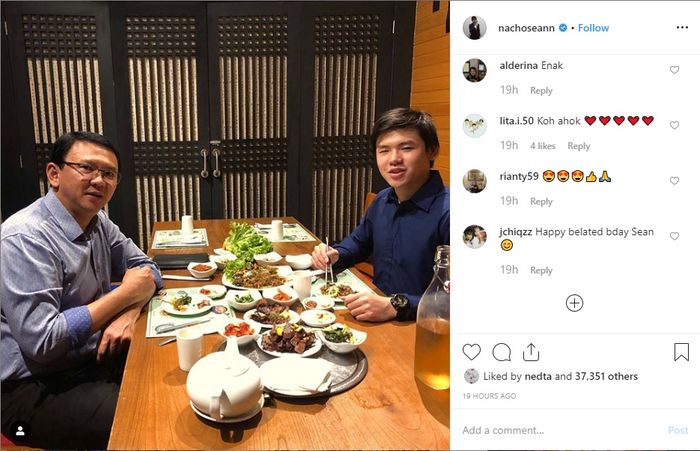 Perayaan ulang tahun Nicholas Sean dengan Ahok