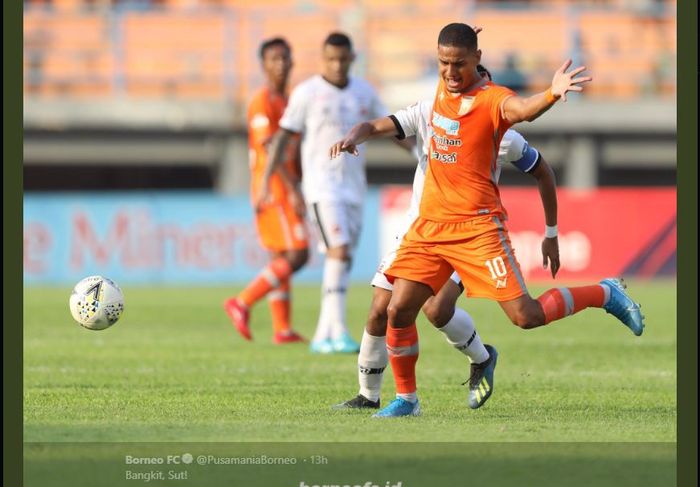 Borneo FC menang atas Madura United dalam partai Liga 1, 19 September 2019.