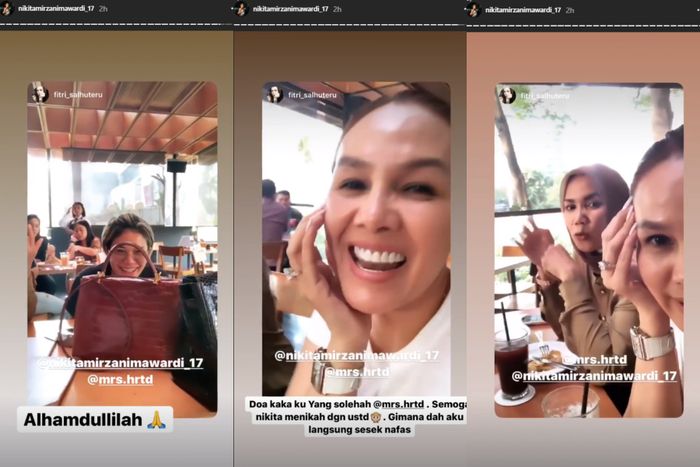 Nikita Mirzani dapat wejangan dari para sahabat