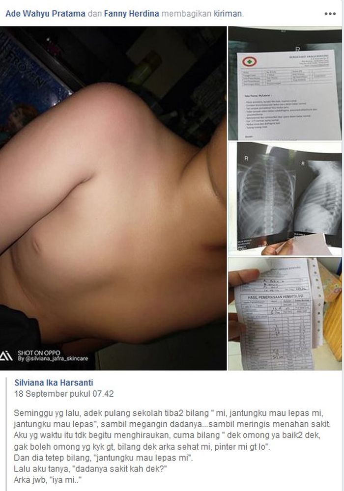 Cerita yang diunggah sang bunda, menuai banyak komentar