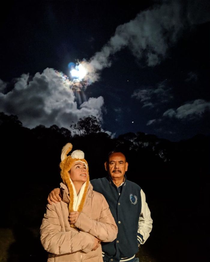 Sahila Hisyam bersama sang ayah tercinta
