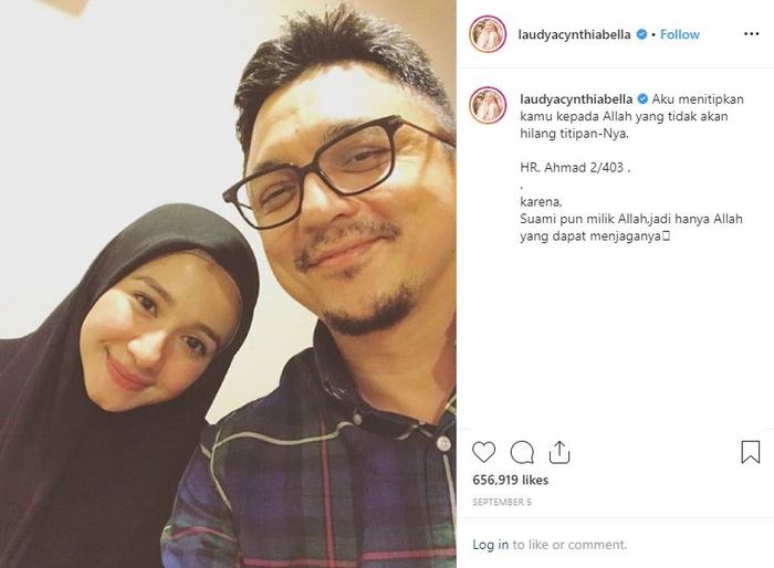 Laudya Cynthia Bella dan suami