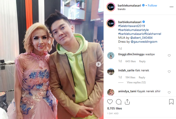 Unggahan Barbie Kumalasari