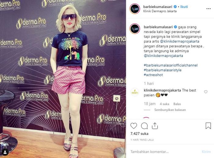Potret Barbie Kumalasari Saat Lakukan Perawatan Jadi Sorotan Gaya Orang Nevada Semua Halaman Nakita