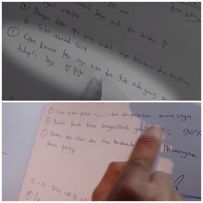 Buku harian Baim Wong yang bahas soal Citra Kirana