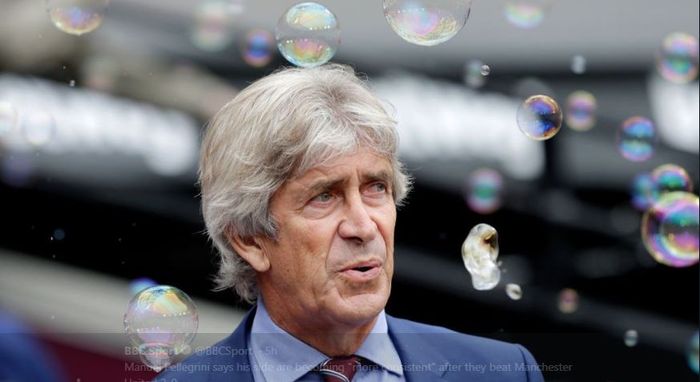 Pelatih West Ham United, Manuel Pellegrini.