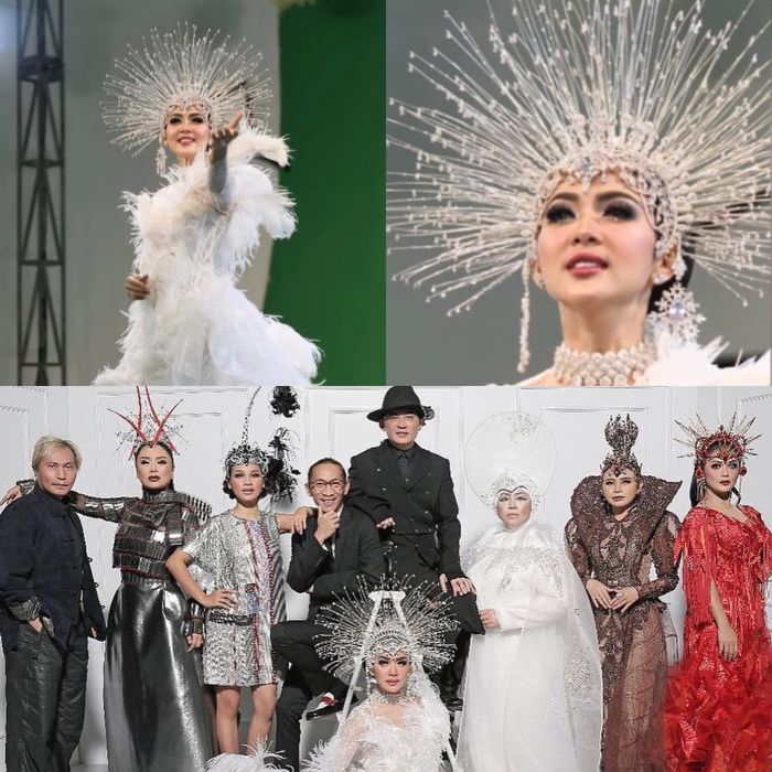 Syahrini gunakan headpiece Rinaldy Yunardi