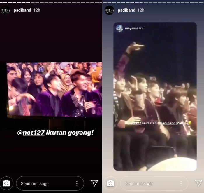 Postingan Padi Band tentang NCT 127