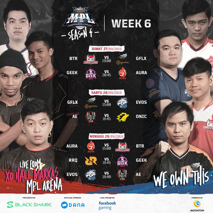 MPL ID Season 4 Week 6 Schedule
