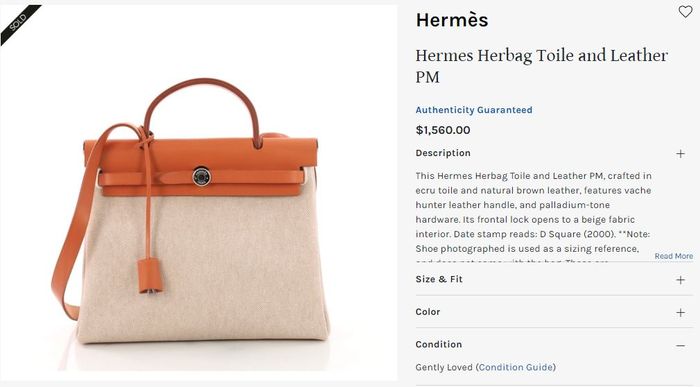 Hermes herbag