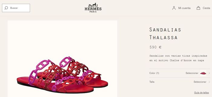 Hermes Sandalias Thalassa