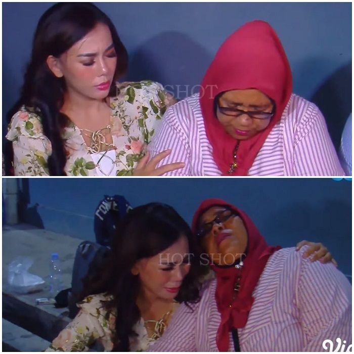 Ibunda Bebby Fey tergeletak saat sesi tanya jawab dengan wartawan
