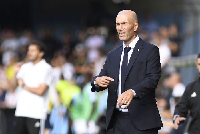 Pelatih Real Madrid, Zinedine Zidane.