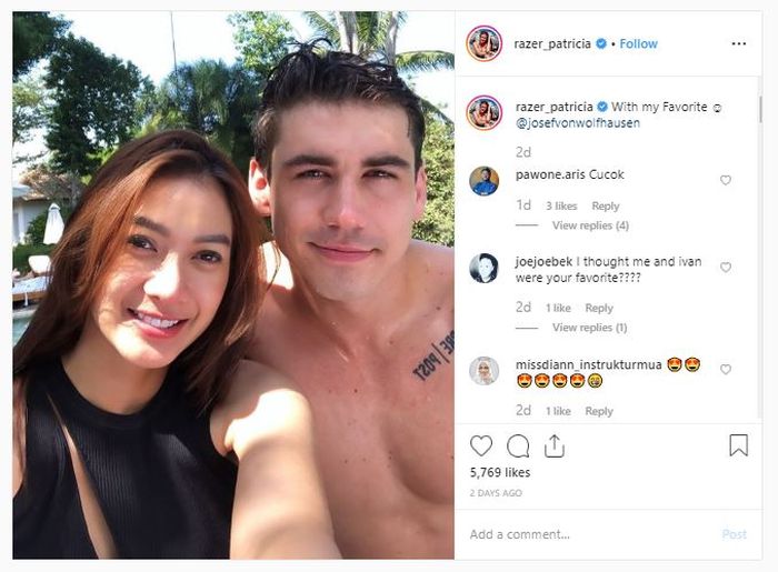 Unggahan Instagram Patricia Razer
