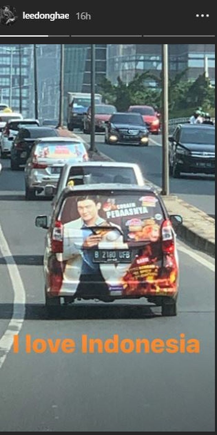 Reaksi Donghae melihat iklan Choi Siwon.