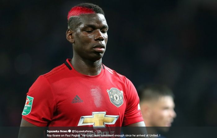 Gelandang tengah Manchester United, Paul Pogba.