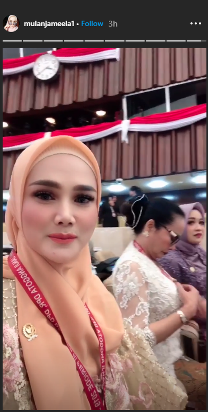 Riasan flawless Mulan Jameela saat akan dilantik jadi anggota DPR