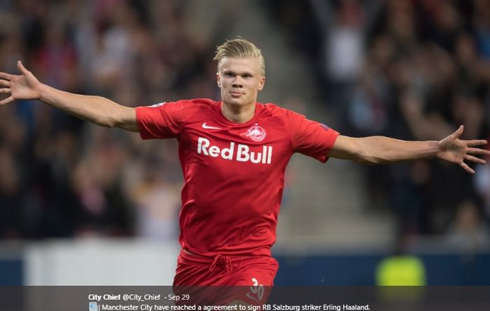 Striker RB Salzburg, Erling Braut Haaland.