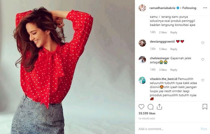 Tampilan terbaru Nia Ramadhani