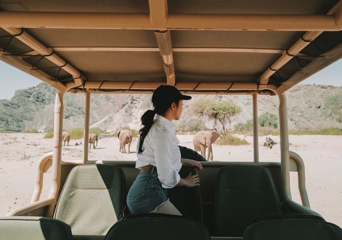 Nikita Willy saat liburan ke Afrika Selatan