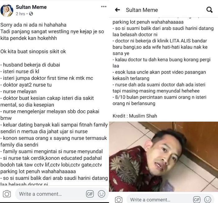 Kronologi kisah perselingkuhan perawat wanita dan dokter di Malaysia