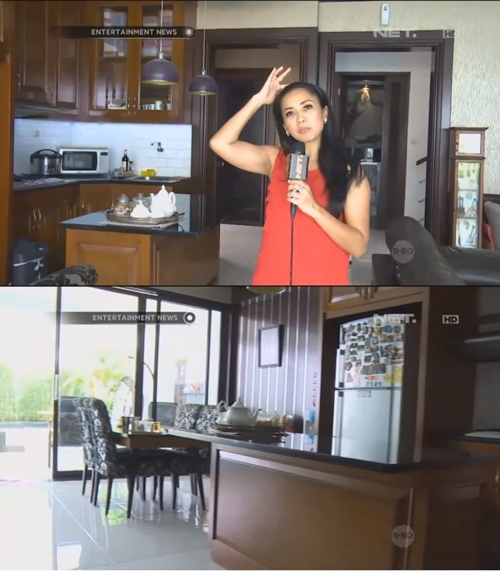 Dapur rumah Feni Rose.
