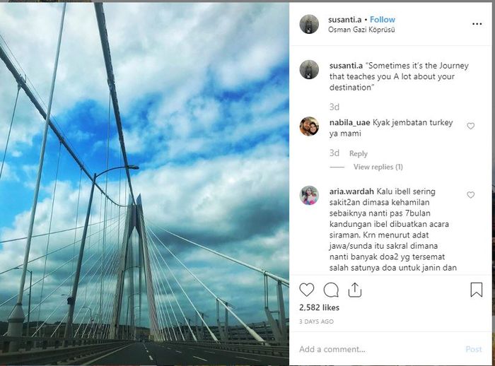 Unggahan ibunda Ibel
instagram/susanti.a