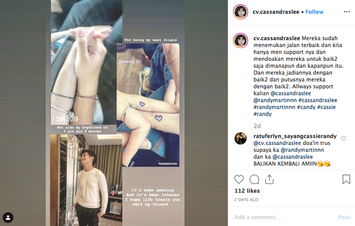 Cassandra Lee dan Randy Martin