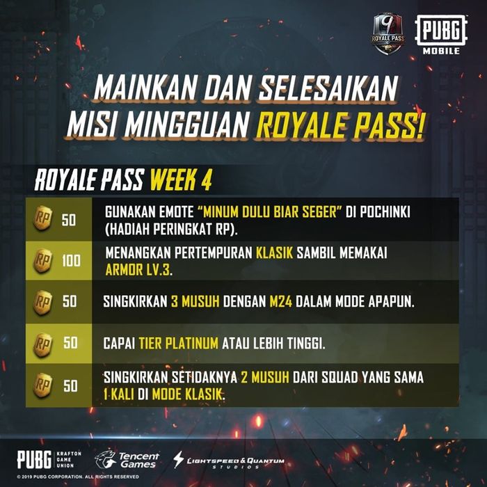 Royal pass week 4