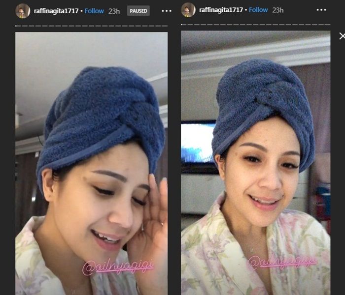 Ini wajah polos Nagita Slavina setelah mandi tanpa makeup