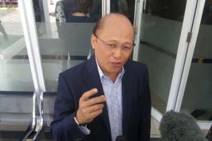 Mario Teguh usai mengisi program acara Sapa Indonesia Pagi di Studio Orange KompasTV, Palmerah Selatan, Jakarta Pusat, Jumat (9/9/2016).
