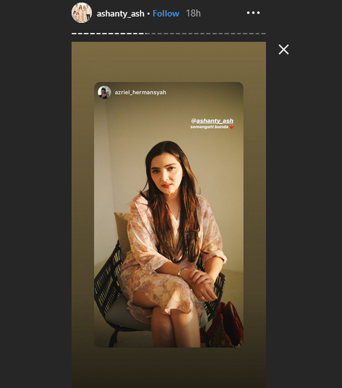 Postingan IG Story Ashanty
