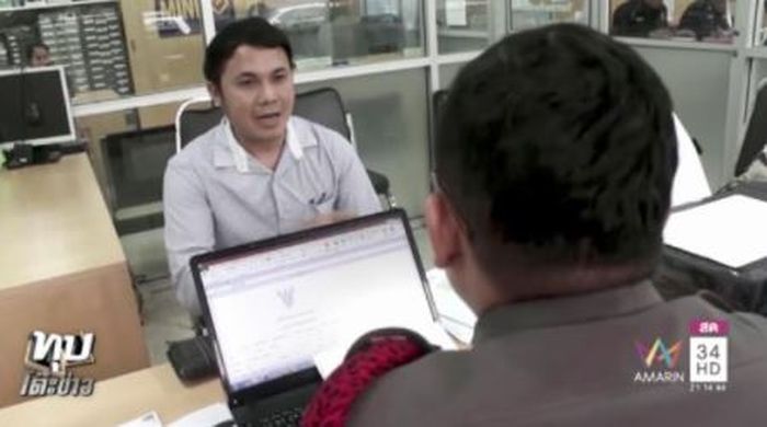 Boonchuay Moontham mengajukan laporan polisi.