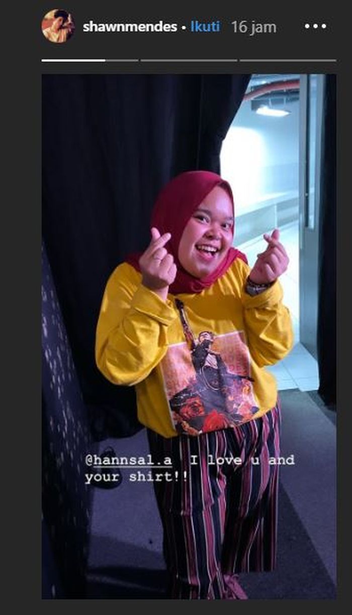 Shawn Mendes berbagi foto gadis Indonesia yang mencuri perhatiannya.