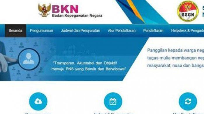 Laman resmi BKN