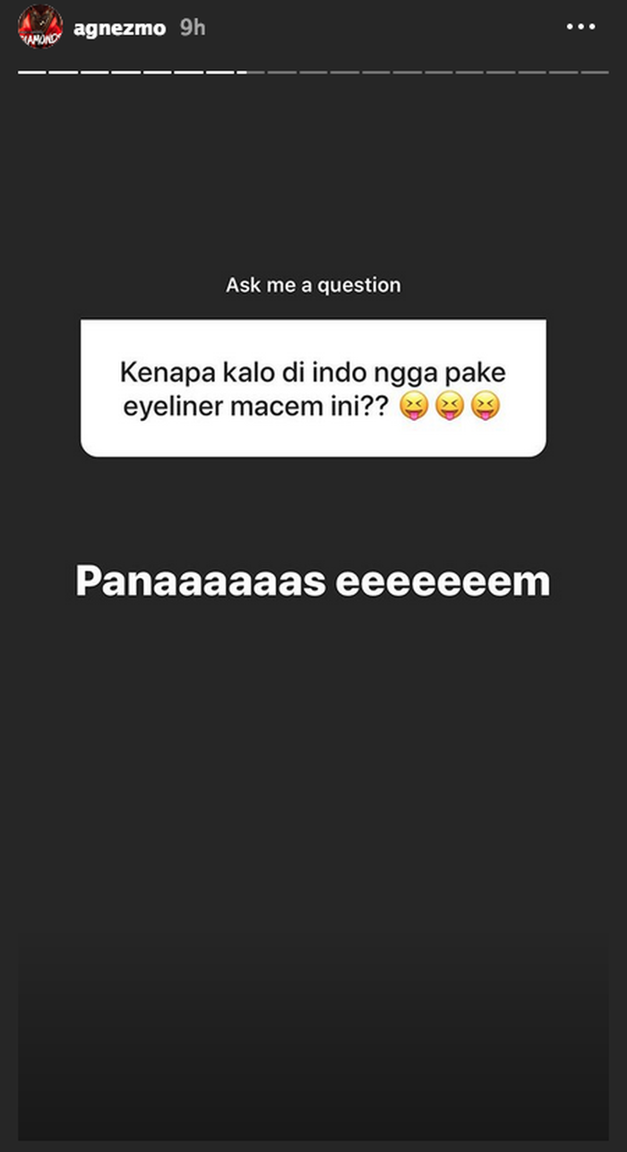 Instagram Stories Agnez Mo