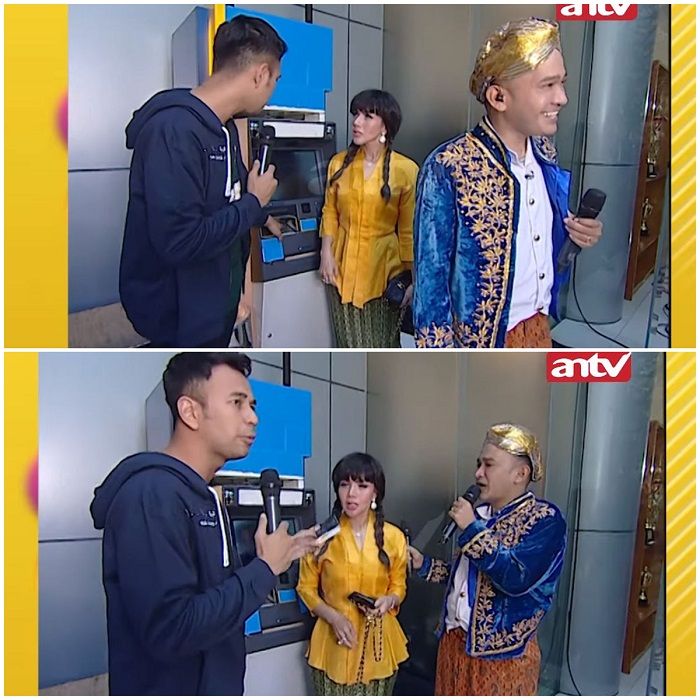 Ekspresi Ruben Onsu dan Raffi Ahmad saat tahu isi ATM Barbie Kumalasari (YouTube)