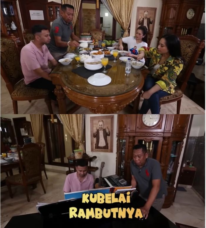 Ruang makan di rumah Tukul Arwana