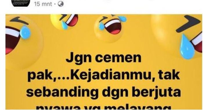 Postingan Irma istri Dandim Kendari Hendi Suhendi