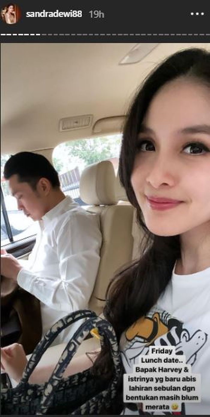 Sandra menyebut badannya belum merata