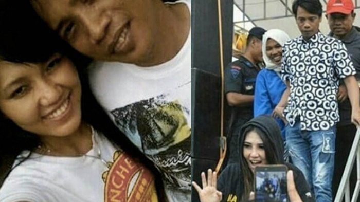 Via Vallen dengan pria yang diduga suaminya